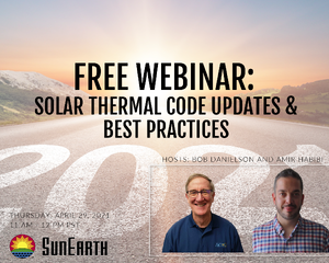 FREE WEBINAR: Solar Thermal Code Updates & Best Practices