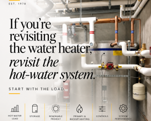 If You’re Revisiting the Water Heater, Revisit the Hot-Water System.