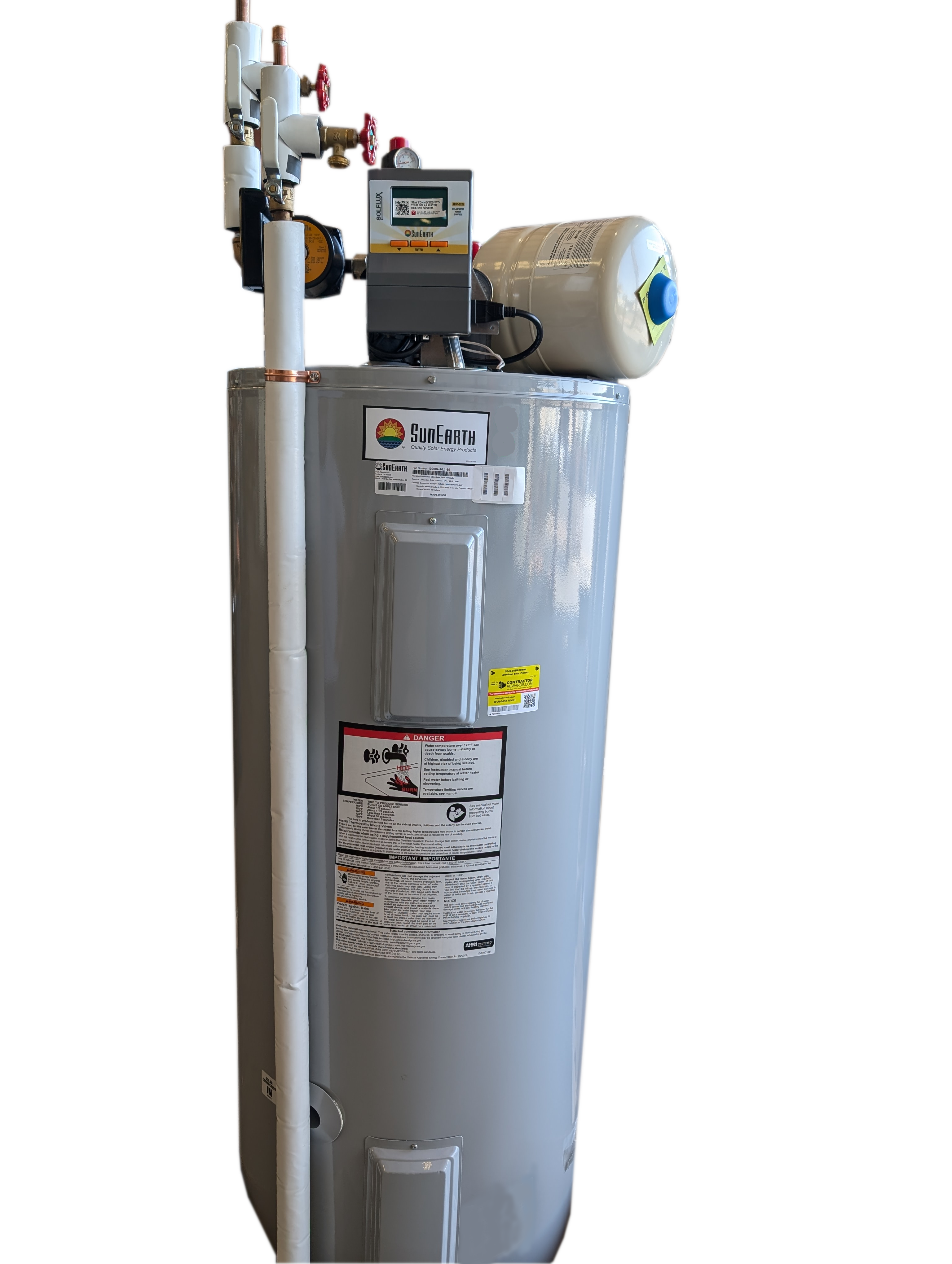sunEarth Islander (HWS) Hot Water Station with SolFlux Controller